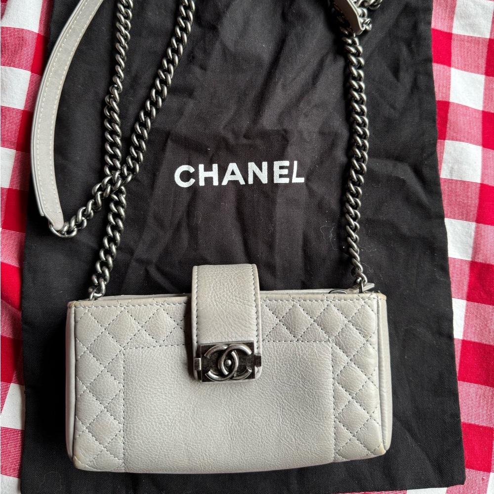 Auth Chanel Boy Reverso Mini Purse WOC